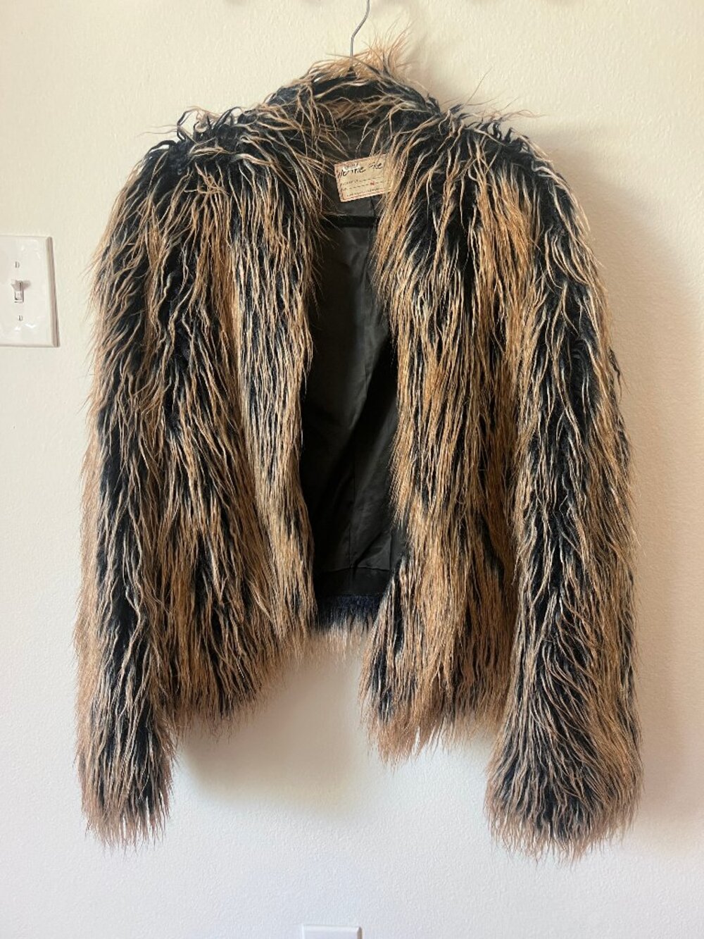 We The Free Ombre All Night Faux Fur Jacket - Size M